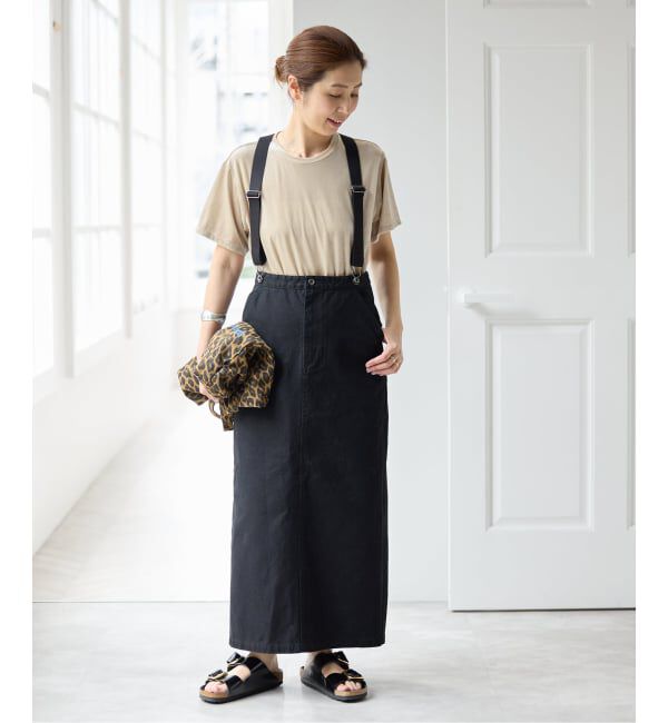 Spick and Span「サスペンダー付きワーカータイトスカート」|スカート|