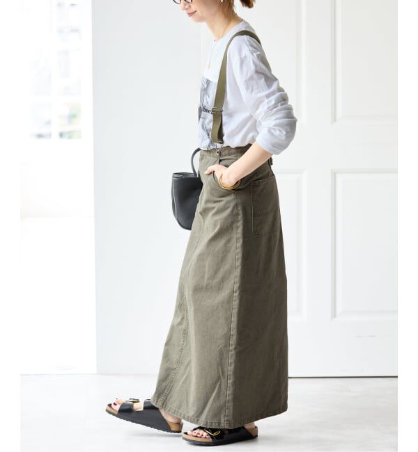 Spick and Span「サスペンダー付きワーカータイトスカート」|スカート|