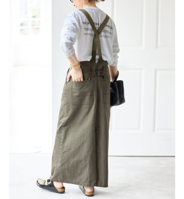 Spick and Span「サスペンダー付きワーカータイトスカート」|スカート|