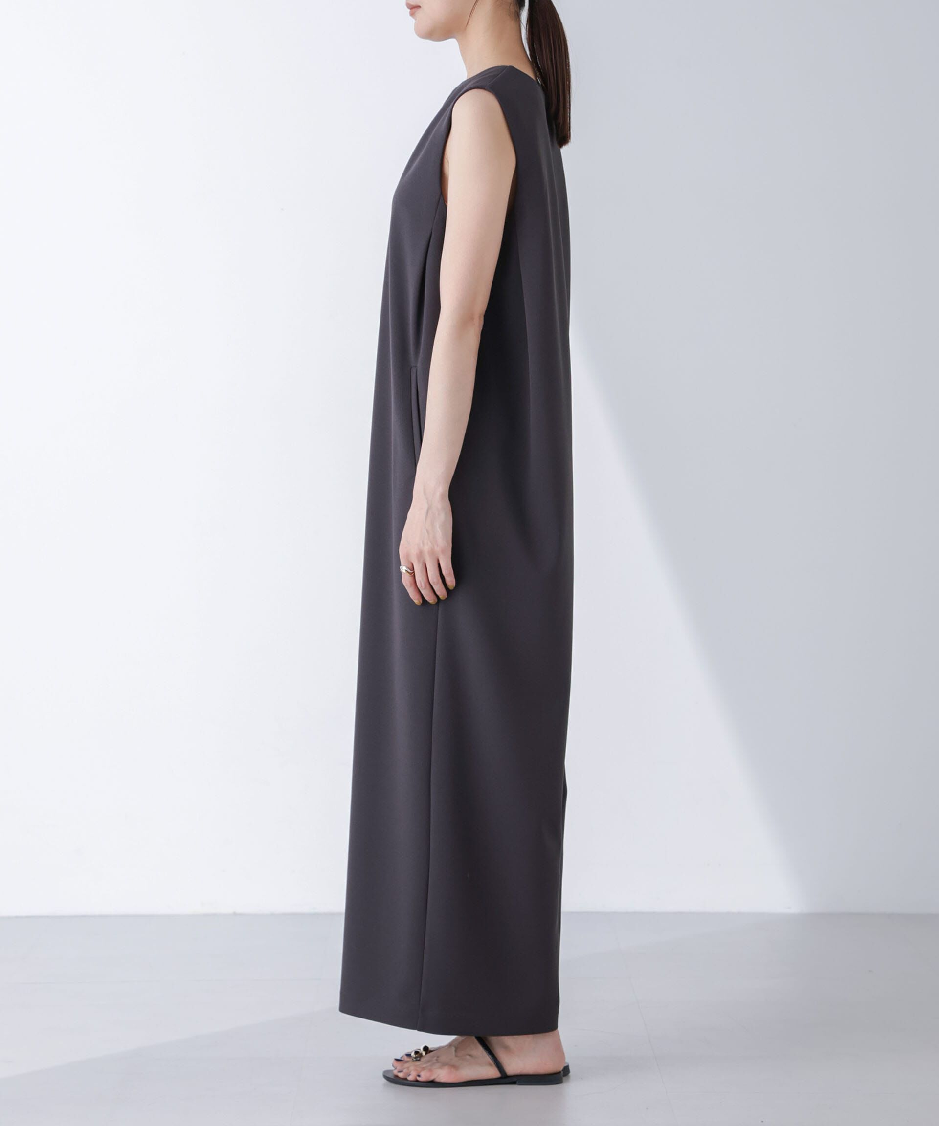 NANO universe「AtPARK＆DAILYWEAR/カットジョーゼットサロペ」|ワンピース|
