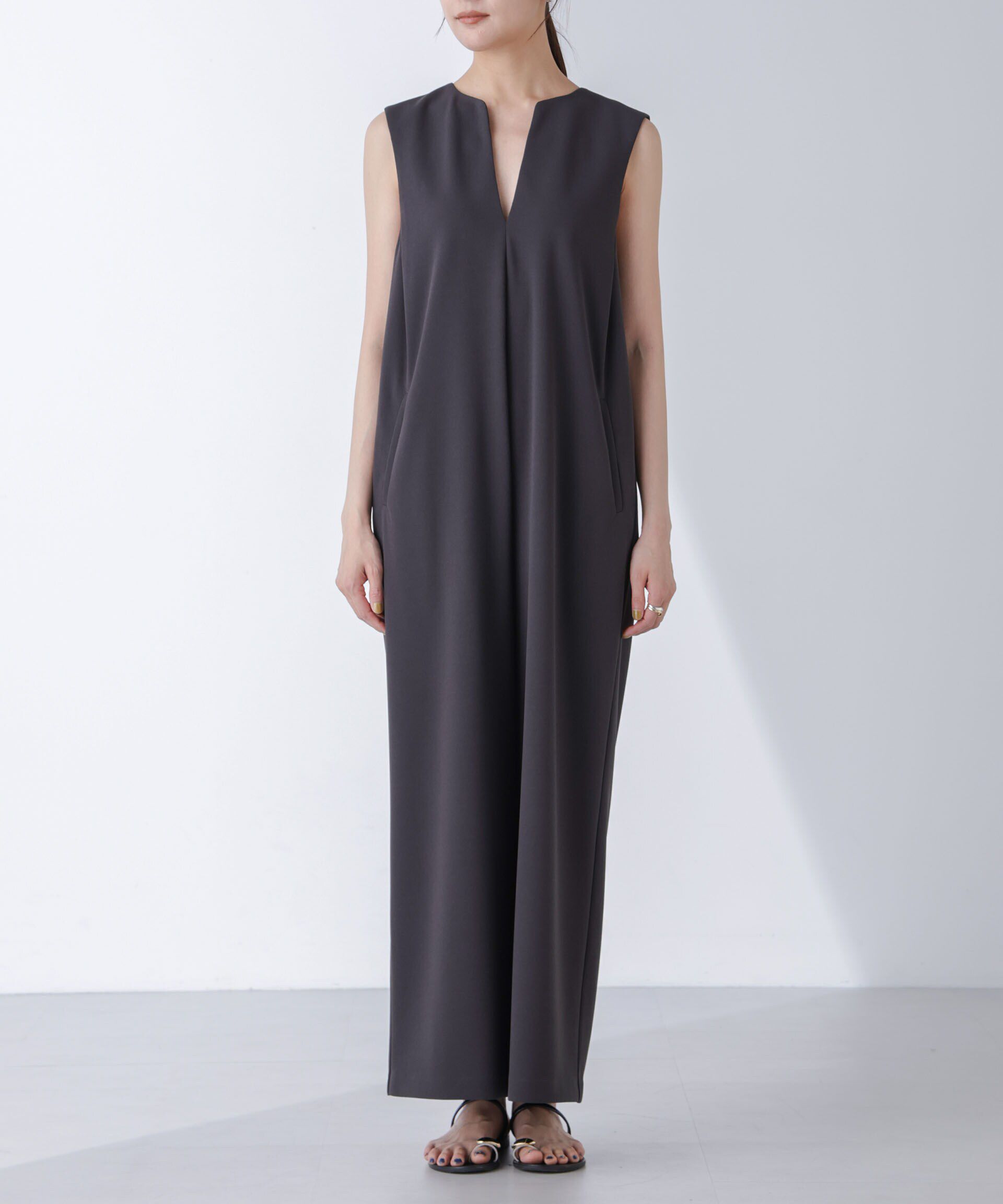 NANO universe「AtPARK＆DAILYWEAR/カットジョーゼットサロペ」|ワンピース|