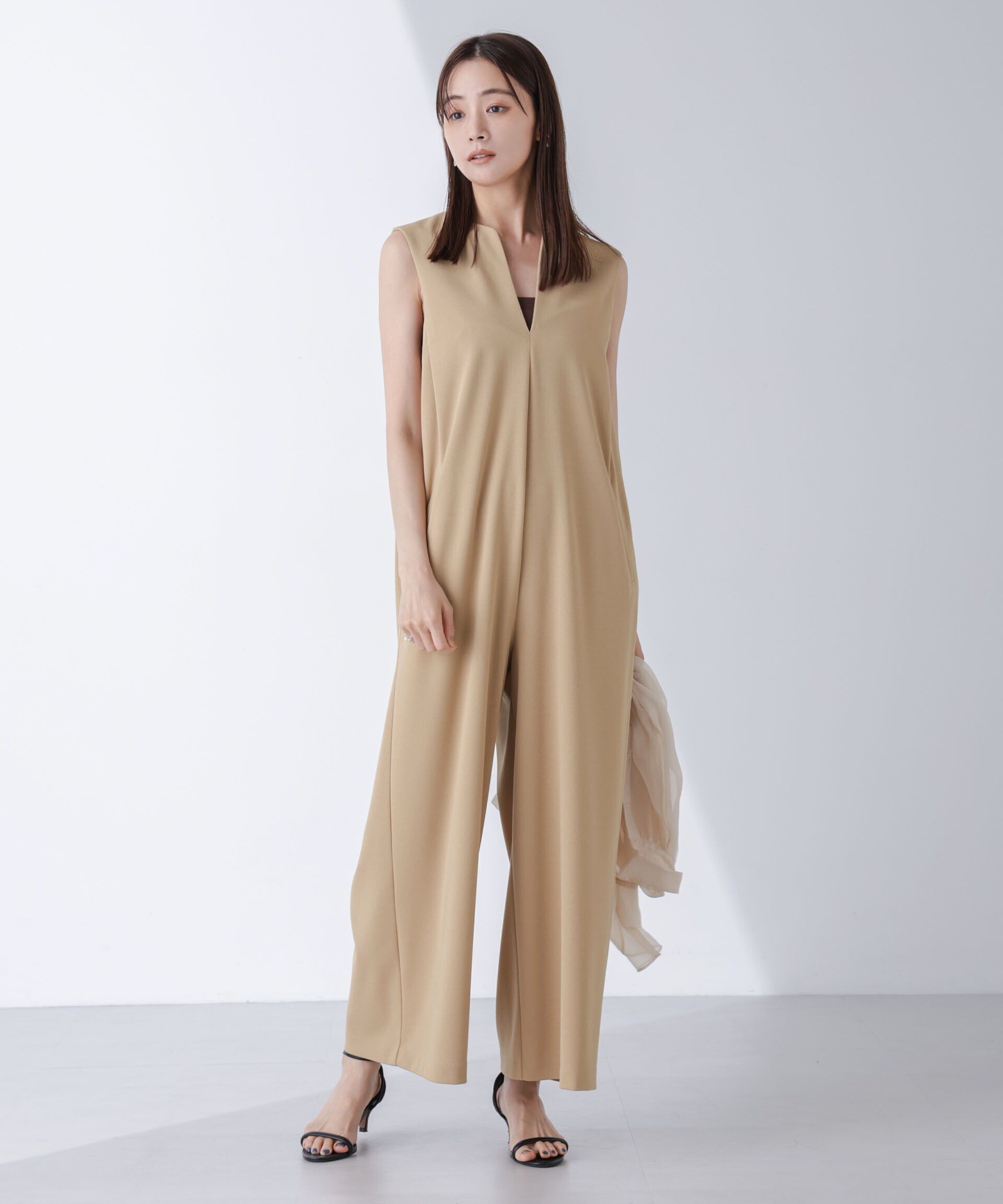 NANO universe「AtPARK＆DAILYWEAR/カットジョーゼットサロペ」|ワンピース|