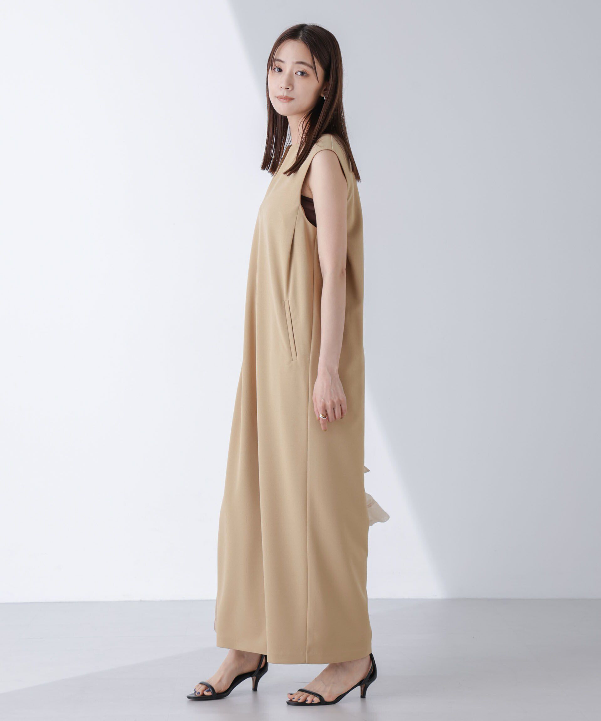 NANO universe「AtPARK＆DAILYWEAR/カットジョーゼットサロペ」|ワンピース|