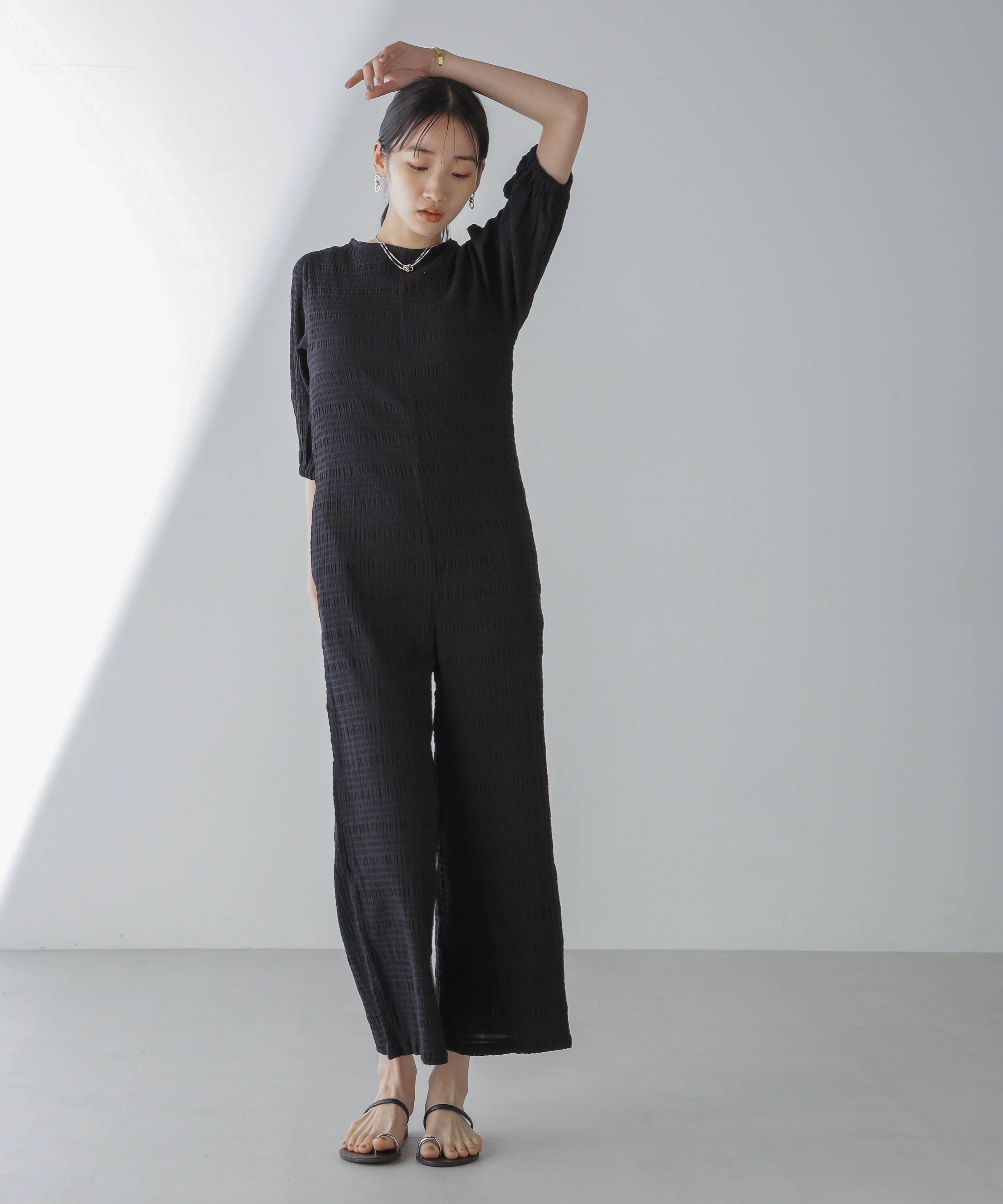 nano･universe「RITA ROW/Puffy sleeves jumpsuit」|ワンピース|