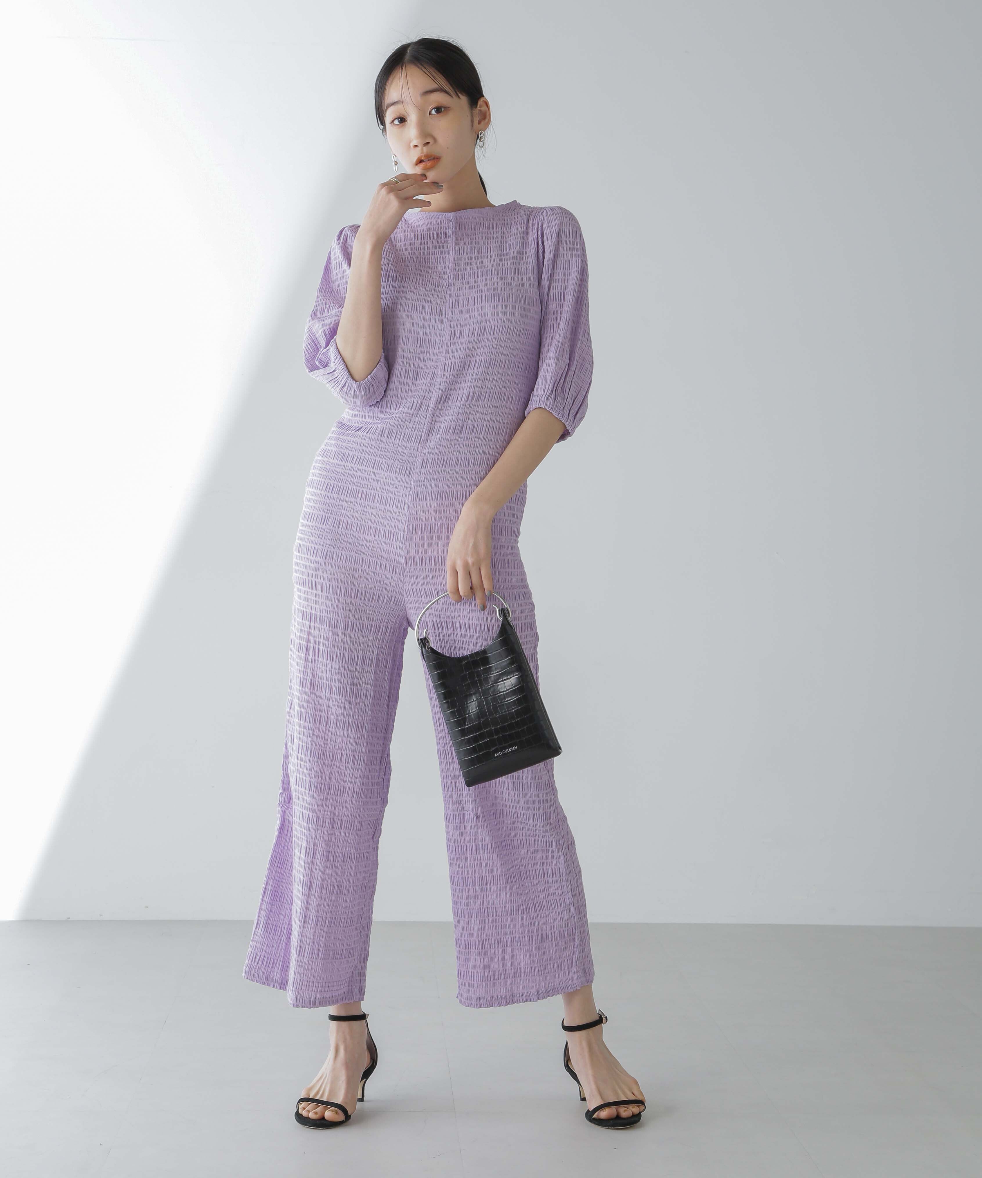 nano･universe「RITA ROW/Puffy sleeves jumpsuit」|ワンピース|
