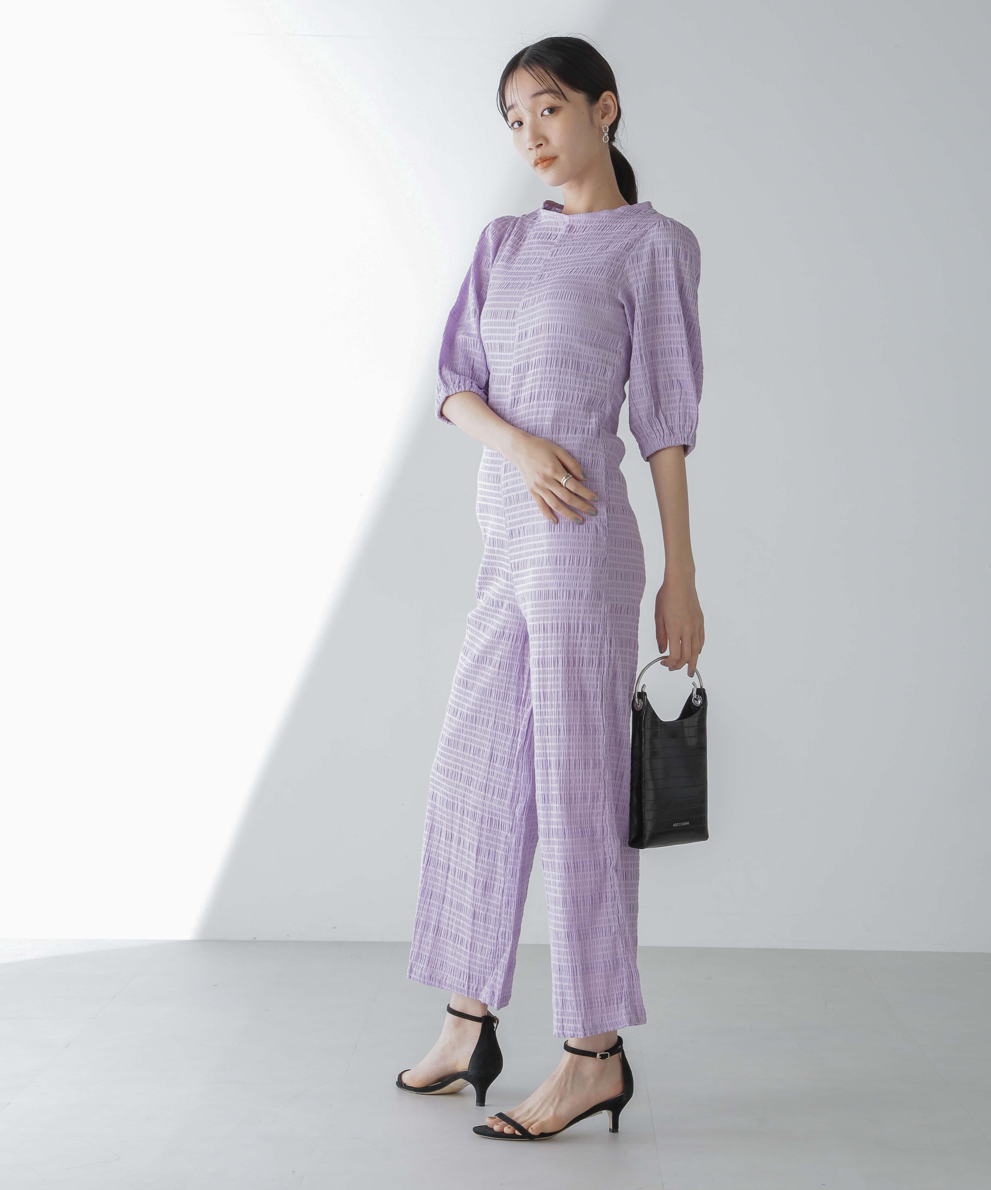 nano･universe「RITA ROW/Puffy sleeves jumpsuit」|ワンピース|