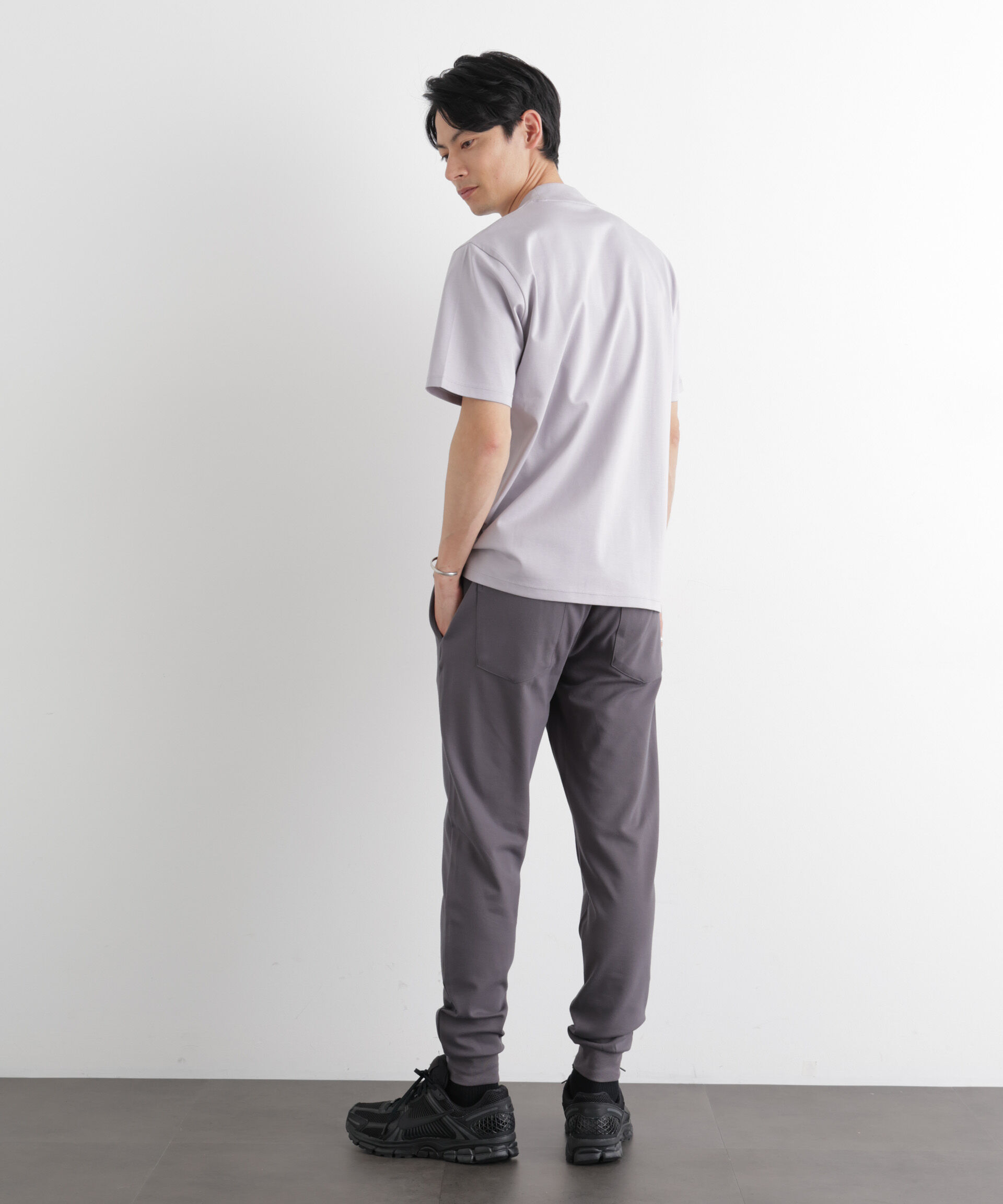 NANO universe「ジャケT(R) プレミアム クルーネック 半袖」|Tシャツ・カットソー|
