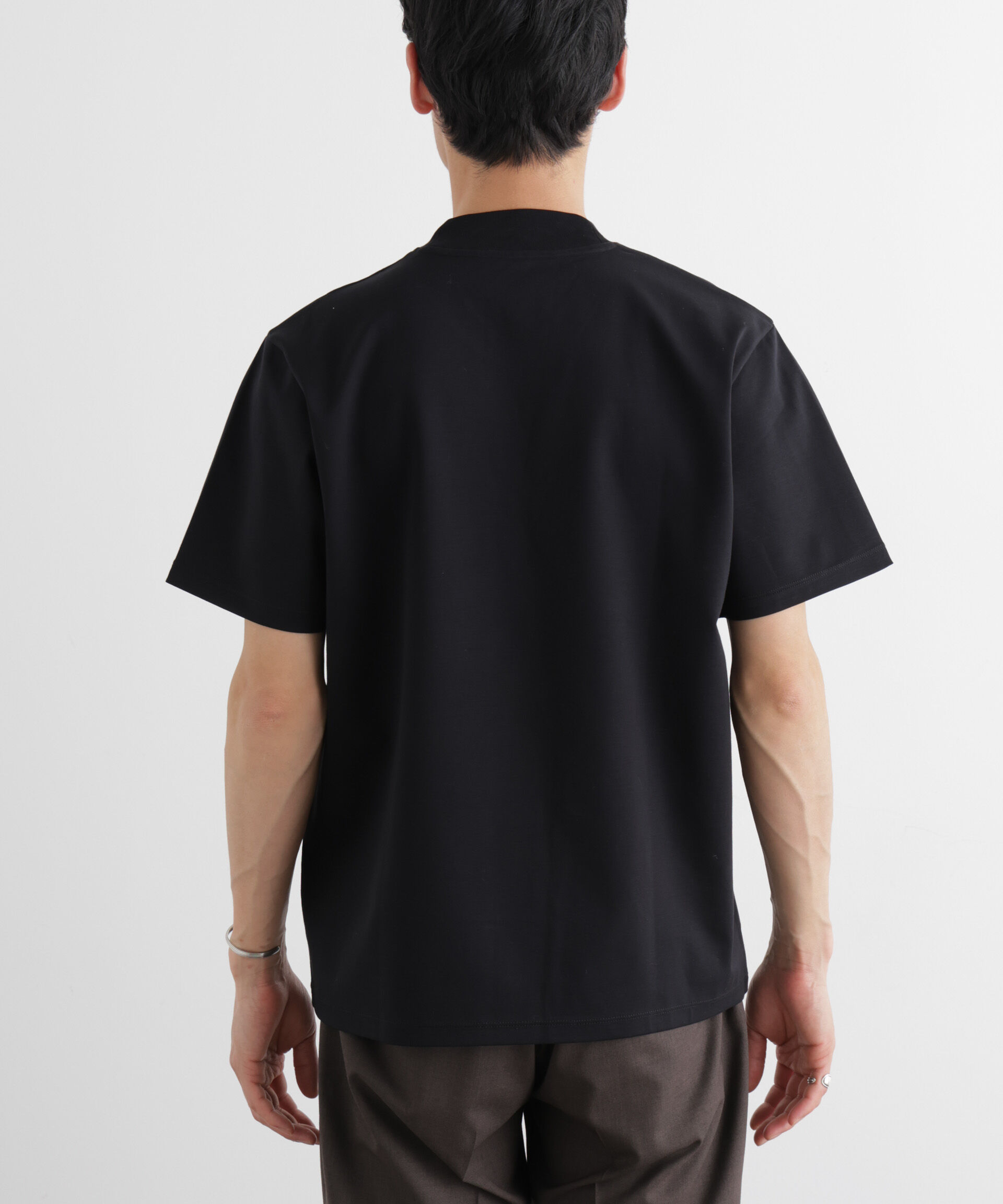 NANO universe「ジャケT(R)プレミアム Vネック 半袖」|Tシャツ・カットソー|