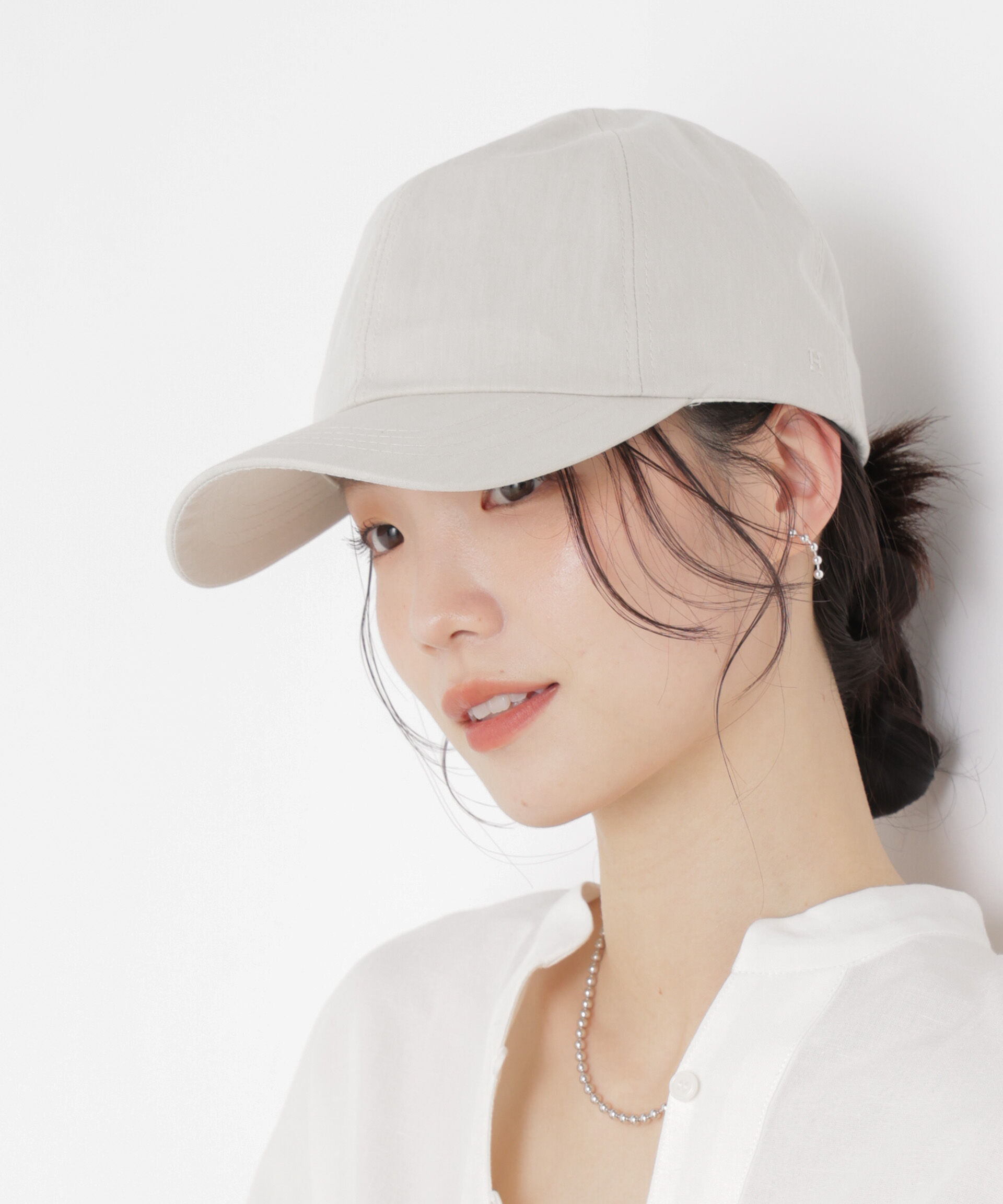 NANO universe「Healthknit/別注ワンポイント刺繍CAP」|キャップ・キャスケット|ライトベージ 1