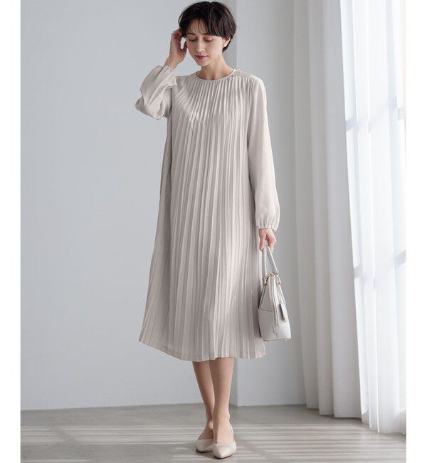 23区「【洗える】クリスタルアムンゼン プリーツワンピース」|ワンピース|