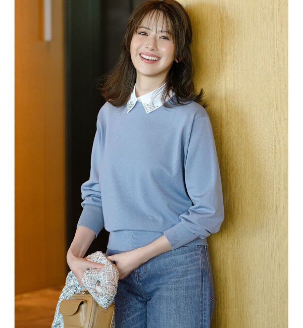 23区「【WEB&一部店舗限定】ビジューデザイン 2WAY ニット」|ニット・セーター|ｽｶｲﾌﾞﾙ