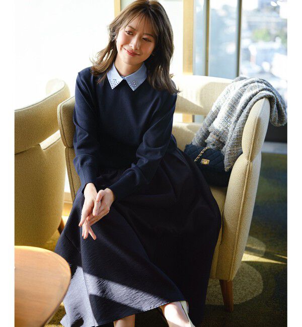 23区「【WEB&一部店舗限定】ビジューデザイン 2WAY ニット」|ニット・セーター|