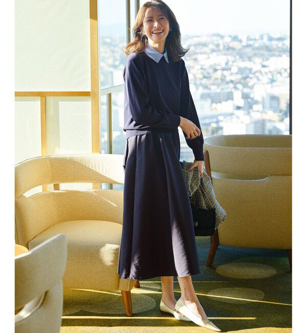 23区「【WEB&一部店舗限定】ビジューデザイン 2WAY ニット」|ニット・セーター|