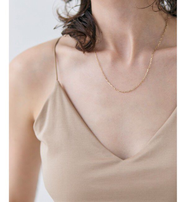 BEIGE,「【洗える・Precious 7月号掲載】ABELIA / コットンVラインカップ付きキャミソール」|Tシャツ・カットソー|