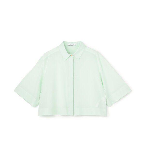 BEIGE,「BAC / コットンシアー ショートレングスシャツ」|シャツ・ブラウス|