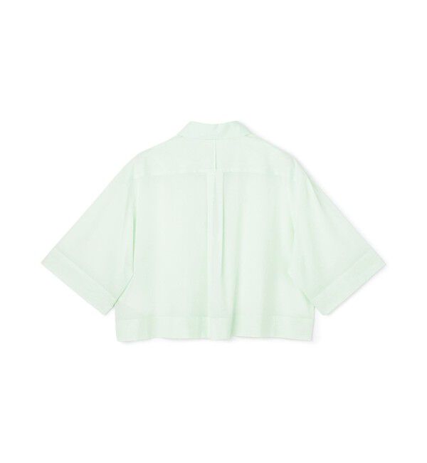 BEIGE,「BAC / コットンシアー ショートレングスシャツ」|シャツ・ブラウス|