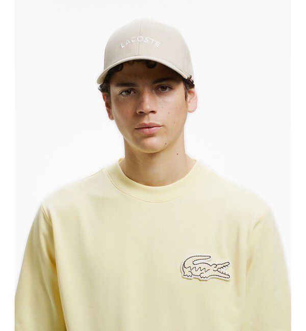 LACOSTE「オーバーサイズクロックエンブレム 半袖スウェット」|スウェット・ジャージ|