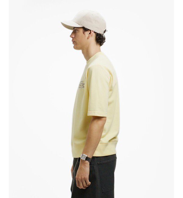 LACOSTE「オーバーサイズクロックエンブレム 半袖スウェット」|スウェット・ジャージ|