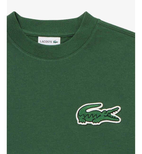 LACOSTE「オーバーサイズクロックエンブレム 半袖スウェット」|スウェット・ジャージ|