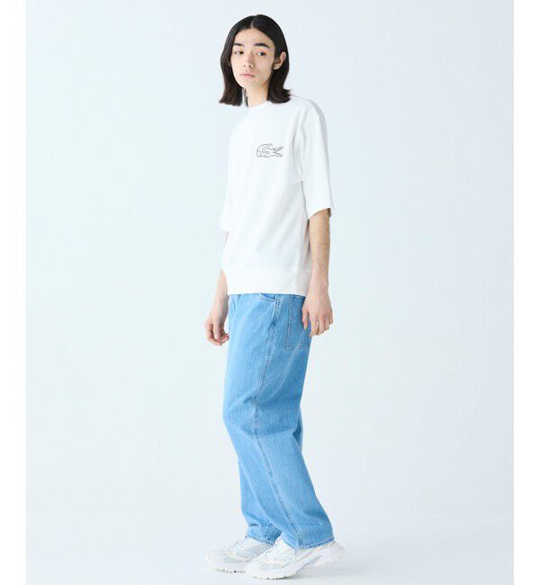 LACOSTE「オーバーサイズクロックエンブレム 半袖スウェット」|スウェット・ジャージ|