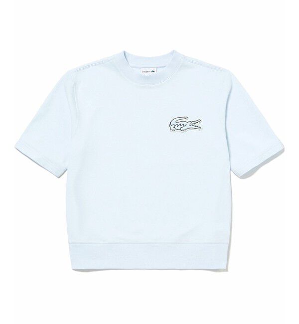 LACOSTE「オーバーサイズクロックエンブレム 半袖スウェット」|スウェット・ジャージ|サックスブルー