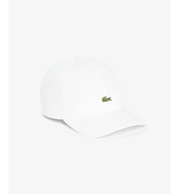 LACOSTE「フロントワニロゴツイルキャップ」|キャップ・キャスケット|