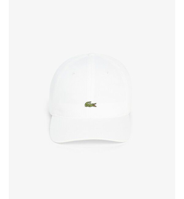 LACOSTE「フロントワニロゴツイルキャップ」|キャップ・キャスケット|