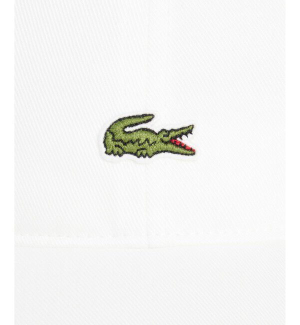 LACOSTE「フロントワニロゴツイルキャップ」|キャップ・キャスケット|