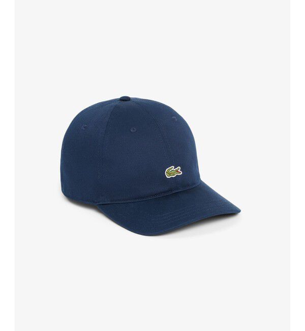 LACOSTE「フロントワニロゴツイルキャップ」|キャップ・キャスケット|ネイビー