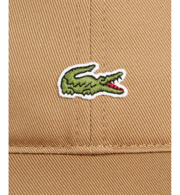 LACOSTE「フロントワニロゴツイルキャップ」|キャップ・キャスケット|