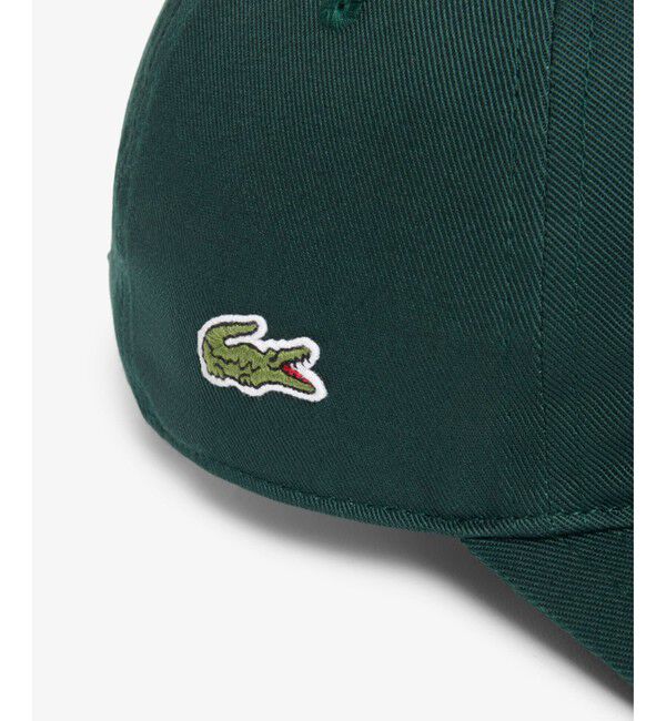 LACOSTE「ビッググラフィックプリントコットンツイルキャップ」|キャップ・キャスケット|