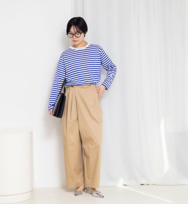 Rie Miller「ウォッシャブルロングスリーブTシャツGIZA COTTON」|Tシャツ・カットソー|