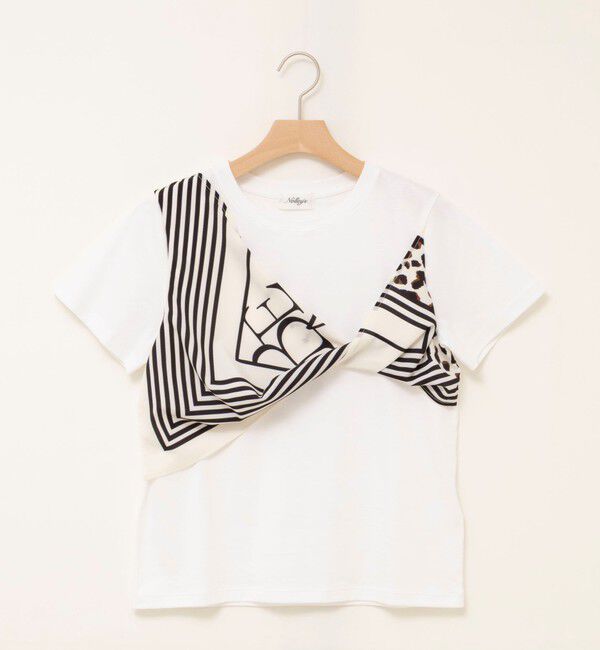 NOLLEY'S「ウォッシャブルスカーフTシャツ」|Tシャツ・カットソー|