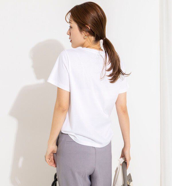 NOLLEY'S「ウォッシャブルスカーフTシャツ」|Tシャツ・カットソー|