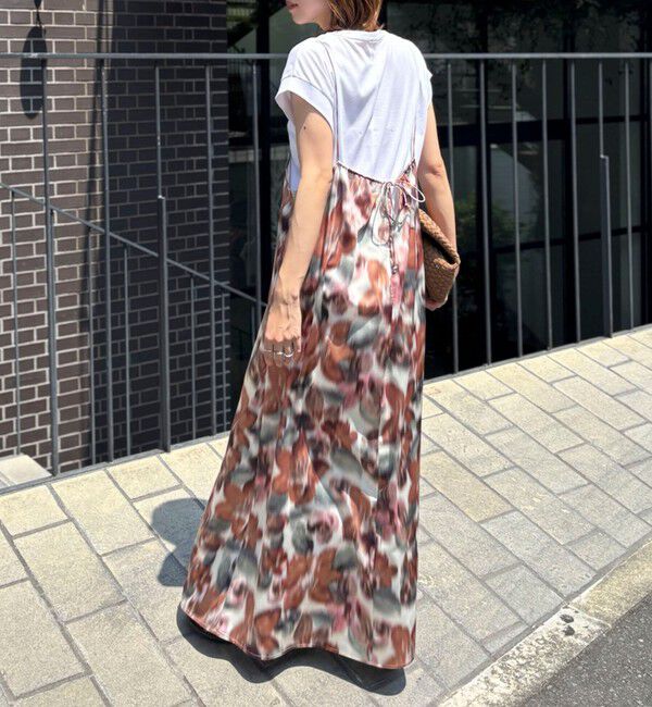 NOLLEY'S「《ノーリーズオリジナル美容Tシャツ》シルクアミノ酸加工オーバーノースリーブ」|Tシャツ・カットソー|