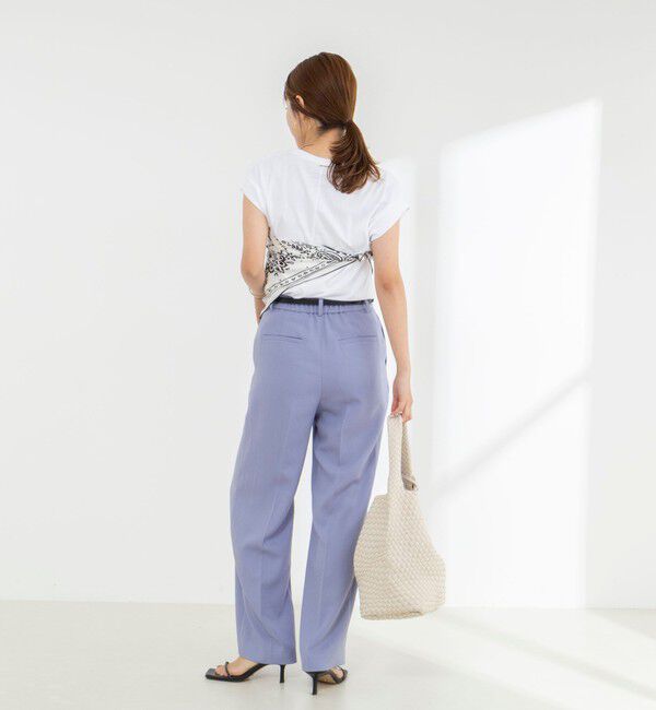 NOLLEY'S「《ノーリーズオリジナル美容Tシャツ》シルクアミノ酸加工オーバーノースリーブ」|Tシャツ・カットソー|