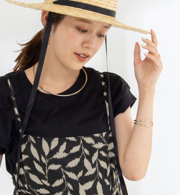 NOLLEY'S「《ノーリーズオリジナル美容Tシャツ》シルクアミノ酸加工オーバーノースリーブ」|Tシャツ・カットソー|