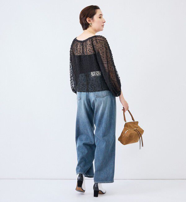 Rie Miller「《4サイズ展開》【RM denim】ルーズワイドデニム」|デニム|