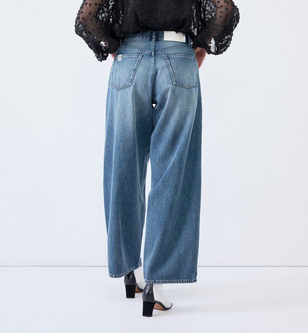 Rie Miller「《4サイズ展開》【RM denim】ルーズワイドデニム」|デニム|