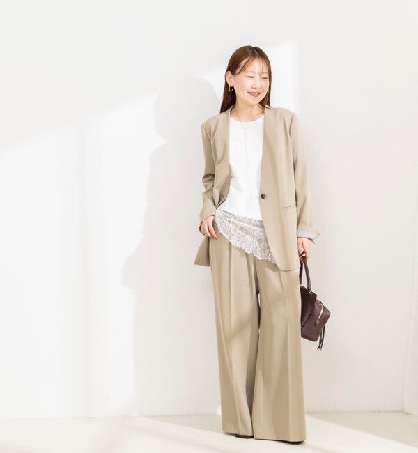NOLLEY'S sophi「【BECシリーズ】ウォッシャブル裾レースイレヘムＴシャツ」|Tシャツ・カットソー|