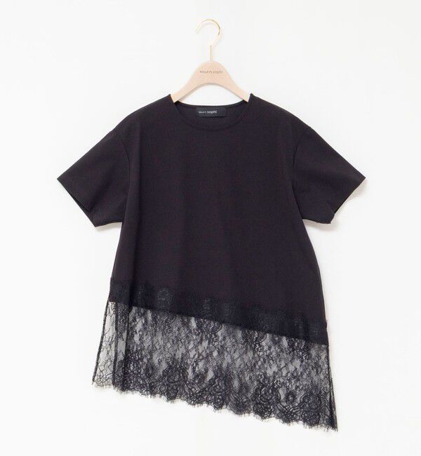 NOLLEY'S sophi「【BECシリーズ】ウォッシャブル裾レースイレヘムＴシャツ」|Tシャツ・カットソー|