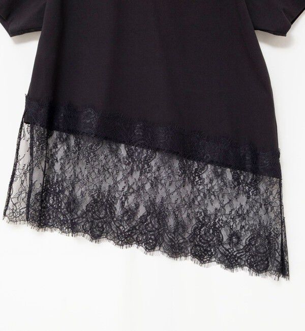 NOLLEY'S sophi「【BECシリーズ】ウォッシャブル裾レースイレヘムＴシャツ」|Tシャツ・カットソー|