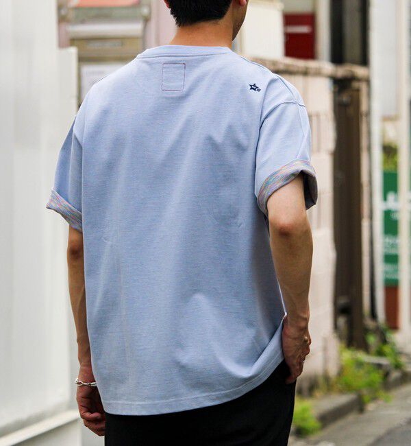 GLOSTER「【BOY刺繍】裏グラデーション ワンポイント半袖Tシャツ」|Tシャツ・カットソー|