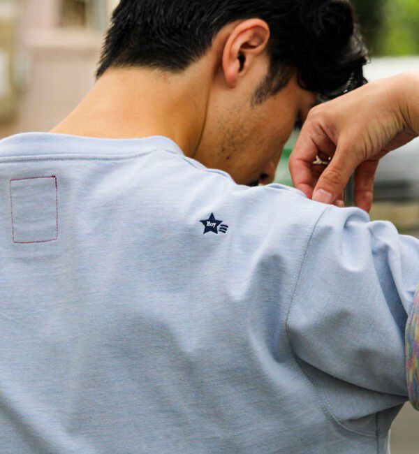 GLOSTER「【BOY刺繍】裏グラデーション ワンポイント半袖Tシャツ」|Tシャツ・カットソー|