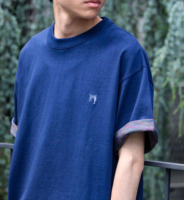 GLOSTER「【BOY刺繍】裏グラデーション ワンポイント半袖Tシャツ」|Tシャツ・カットソー|