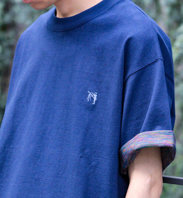 GLOSTER「【BOY刺繍】裏グラデーション ワンポイント半袖Tシャツ」|Tシャツ・カットソー|