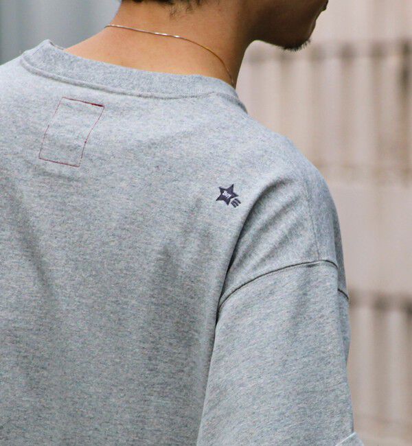 GLOSTER「【BOY刺繍】裏グラデーション ワンポイント半袖Tシャツ」|Tシャツ・カットソー|
