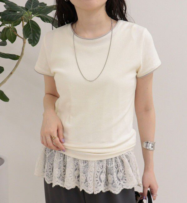 fredy emue「リンガー配色Tシャツ」|Tシャツ・カットソー|