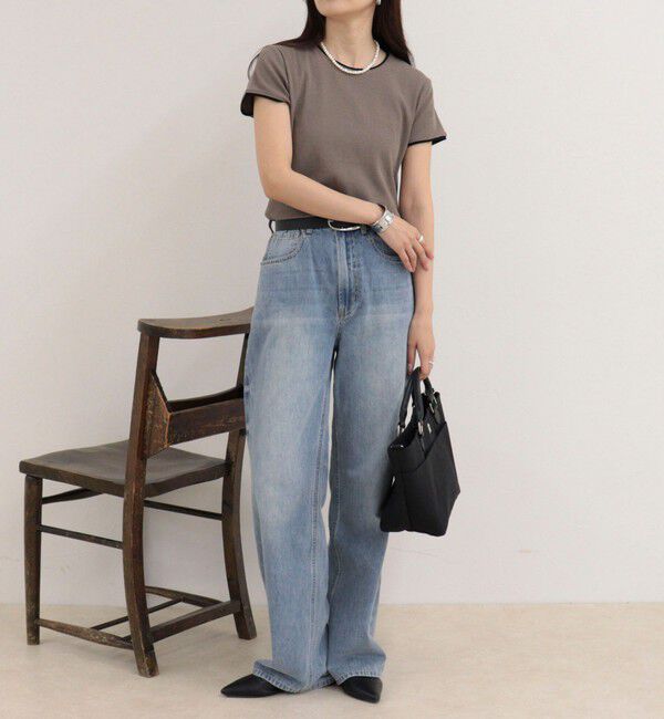 fredy emue「リンガー配色Tシャツ」|Tシャツ・カットソー|