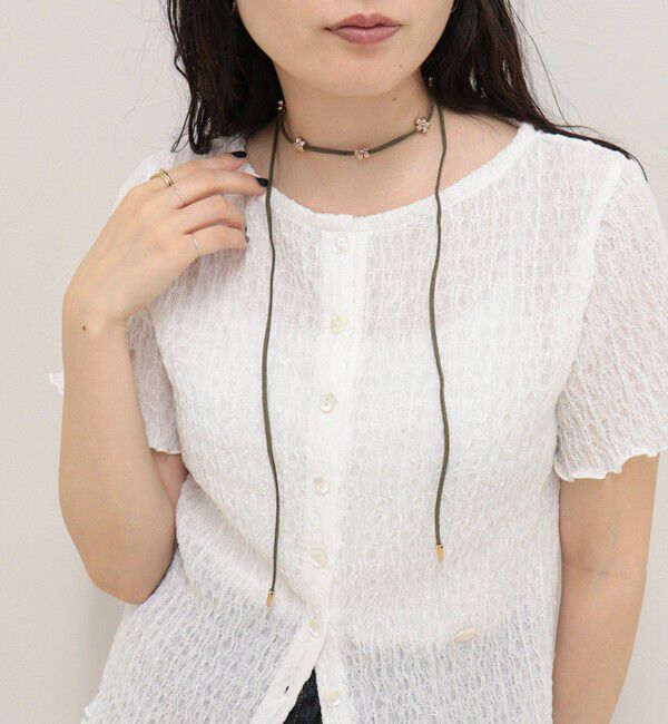fredy emue「花ビーズマルチチョーカー」|ネックレス|